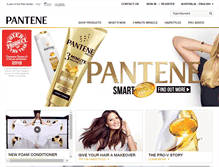 Tablet Screenshot of pantene.com.au